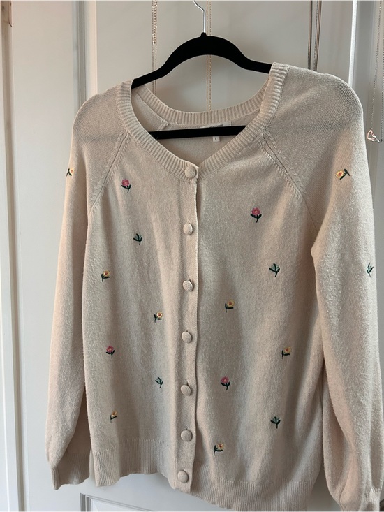 Maurices Sweaters - Maurice’s Floral Embroidered Button-Front Sweater Cardigan